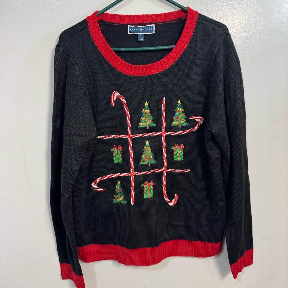 Karen Scott Holiday Sweater Size L